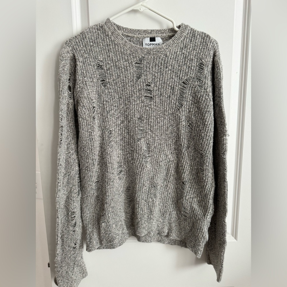 Topman Deconstructed Knit Sweater, S